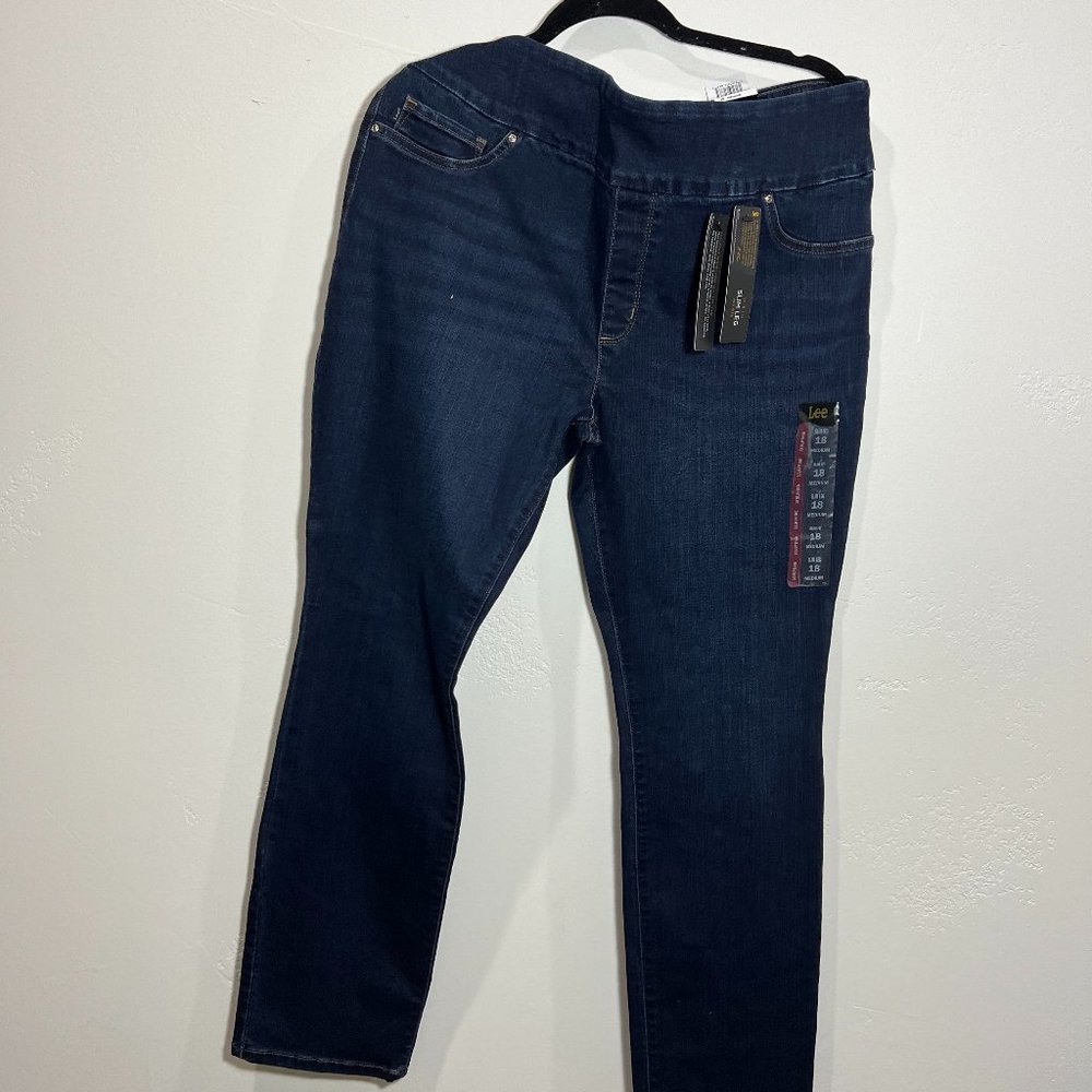 LEE SCULPTING SLIM FIT SLIM LEG PULL ON JEAN Size 18
